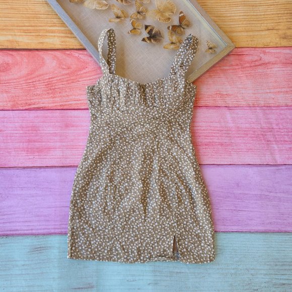 Princess Polly Olive Freya Floral Mini Dress 6 - Picture 7 of 11